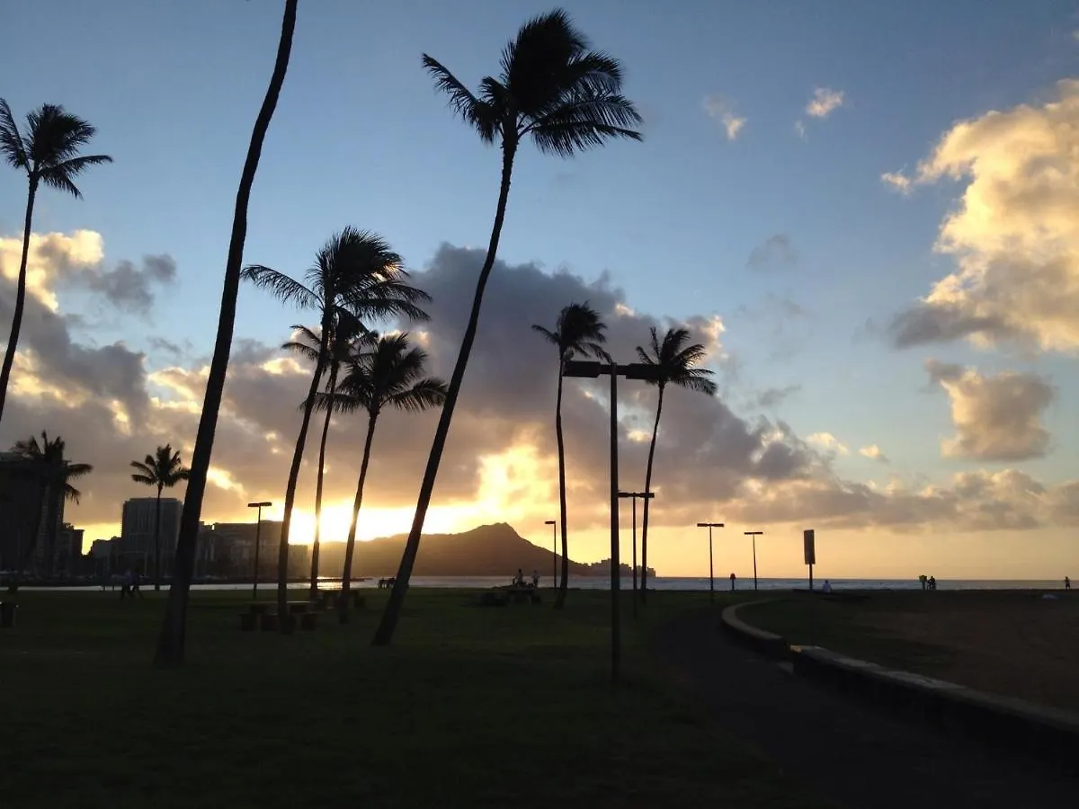 Daire Free Parking, Pool, Sauna, Spa, Wifi, Bbq, Ac - Waikiki Banyan Honolulu